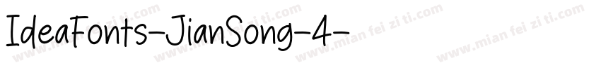 IdeaFonts-JianSong-4字体转换