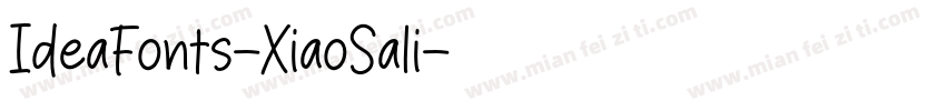 IdeaFonts-XiaoSali字体转换