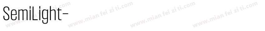 SemiLight字体转换