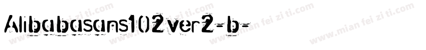 Alibabasans102ver2-b字体转换