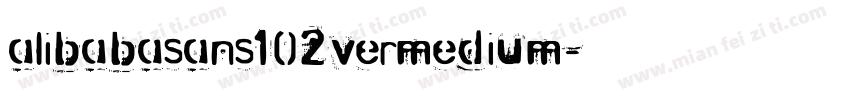 alibabasans102vermedium字体转换