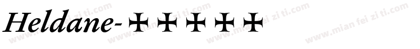 Heldane字体转换