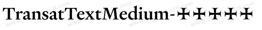 TransatTextMedium字体转换