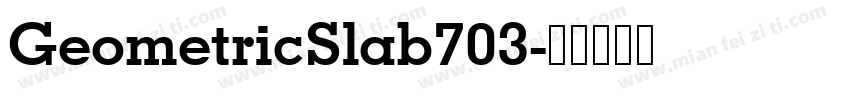 GeometricSlab703字体转换