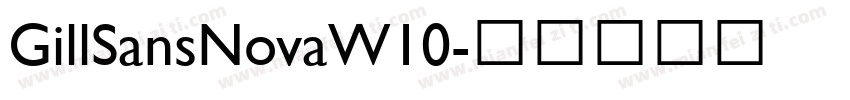 GillSansNovaW10字体转换