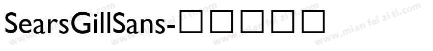 SearsGillSans字体转换