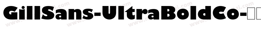 GillSans-UltraBoldCo字体转换