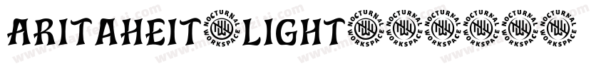AritaHeit-Light字体转换