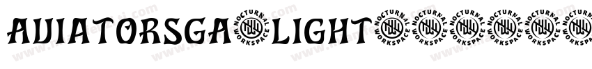 AviatorSGA-Light字体转换