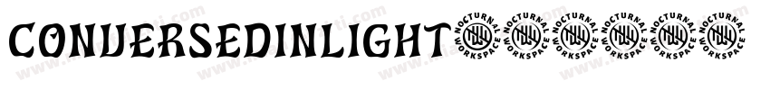 ConverseDINLight字体转换
