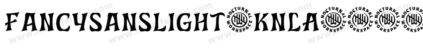 FancysansLight-KnlA字体转换