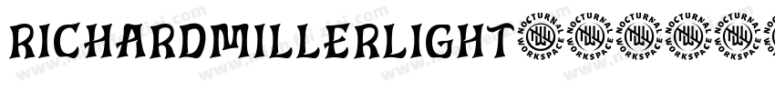 RICHARDMILLERLight字体转换