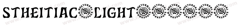 stheitiac—light字体转换