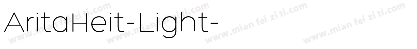 AritaHeit-Light字体转换