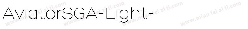 AviatorSGA-Light字体转换