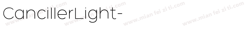 CancillerLight字体转换