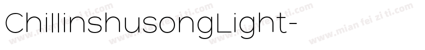 ChillinshusongLight字体转换