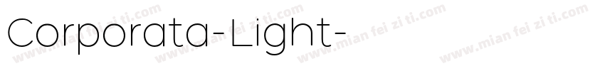 Corporata-Light字体转换