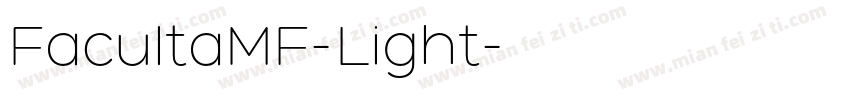 FacultaMF-Light字体转换