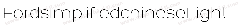 FordsimplifiedchineseLight字体转换