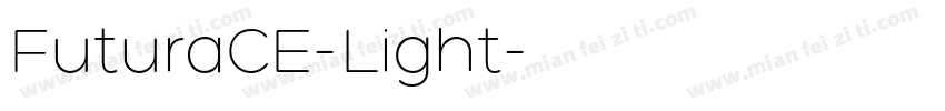 FuturaCE-Light字体转换