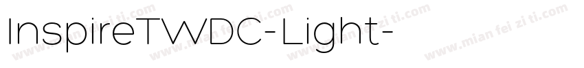 InspireTWDC-Light字体转换