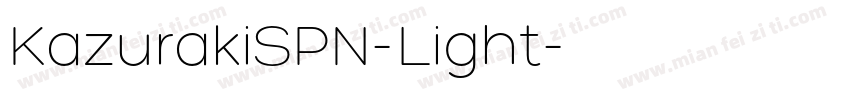 KazurakiSPN-Light字体转换
