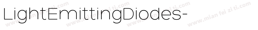 LightEmittingDiodes字体转换