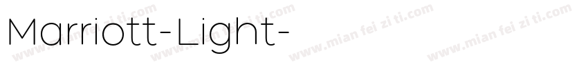 Marriott-Light字体转换