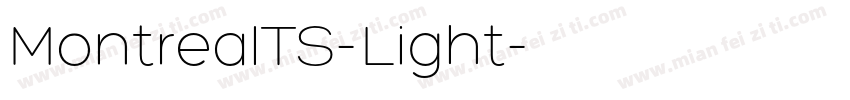 MontrealTS-Light字体转换