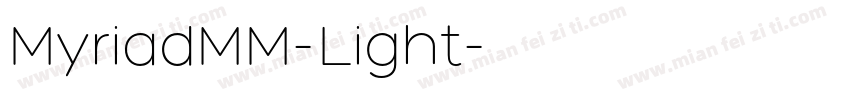 MyriadMM-Light字体转换