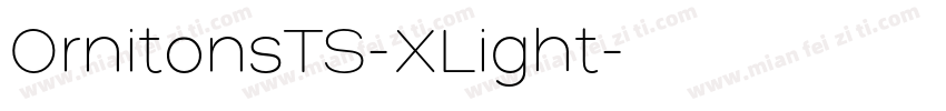 OrnitonsTS-XLight字体转换