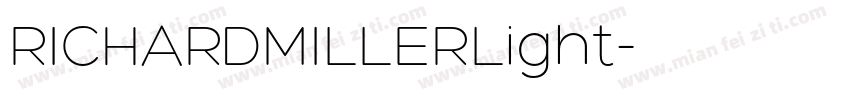 RICHARDMILLERLight字体转换