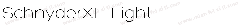 SchnyderXL-Light字体转换