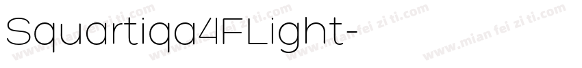Squartiqa4FLight字体转换