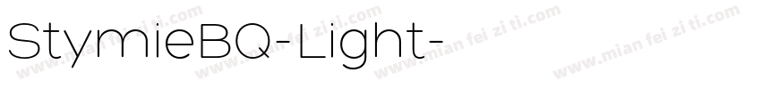 StymieBQ-Light字体转换