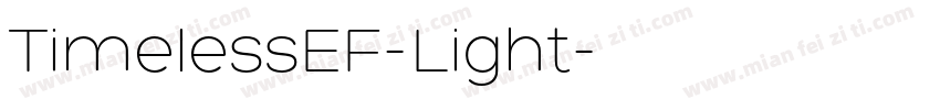 TimelessEF-Light字体转换