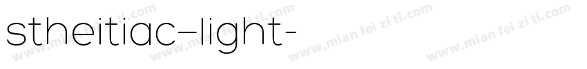 stheitiac—light字体转换