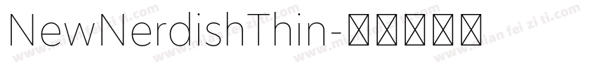 NewNerdishThin字体转换