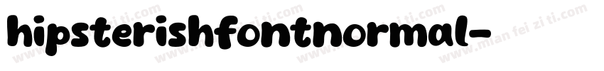 hipsterishfontnormal字体转换