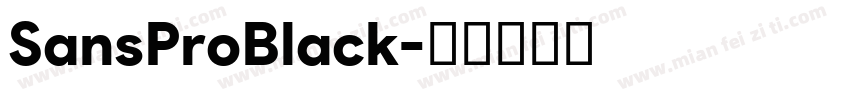 SansProBlack字体转换