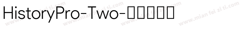 HistoryPro-Two字体转换