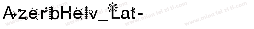 AzerbHelv_Lat字体转换