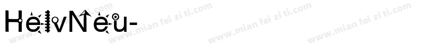 HelvNeu字体转换