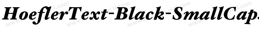 HoeflerText-Black-SmallCaps字体转换