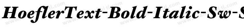 HoeflerText-Bold-Italic-Sw-SC字体转换