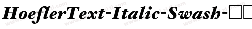 HoeflerText-Italic-Swash字体转换