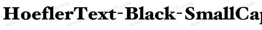HoeflerText-Black-SmallCaps字体转换