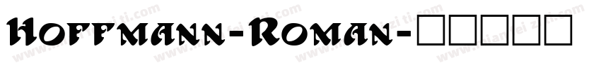 Hoffmann-Roman字体转换