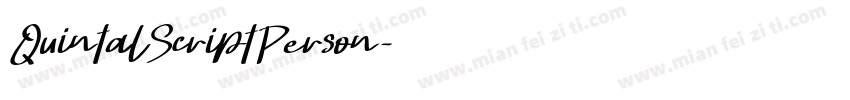 QuintalScriptPerson字体转换